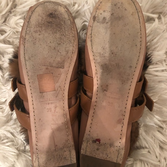 ‼️SOLD💯 Miu Miu Fur lined Ballerina Flats - Picture 6 of 8